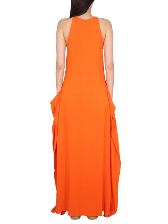  랑방 롱 원피스 RW DR0032 5648 E2395 Orange - LANVIN