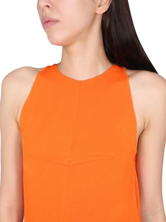  랑방 롱 원피스 RW DR0032 5648 E2395 Orange - LANVIN