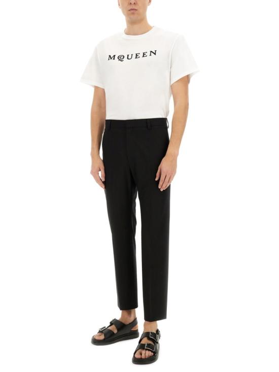 25FW 알렉산더 맥퀸 반팔 티셔츠 828420 QTADD0909 White - ALEXANDER MCQUEEN