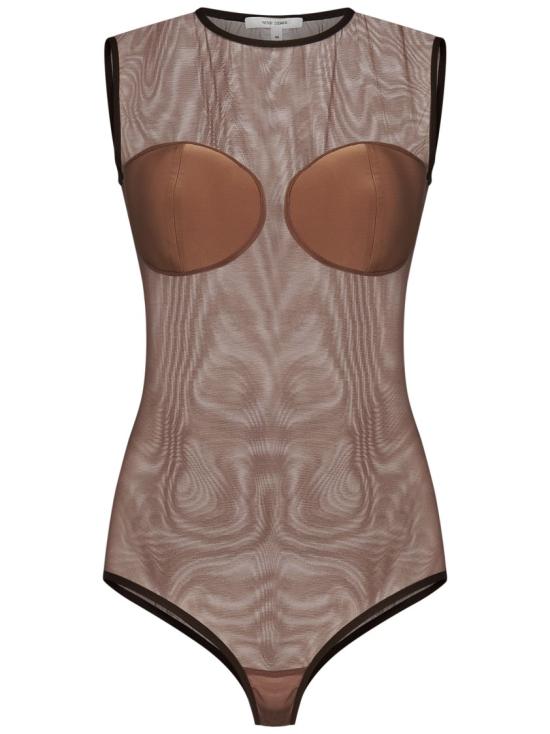 25SS 넨시 도자카 바디수트 티셔츠 NDSS25TOP079B Brown