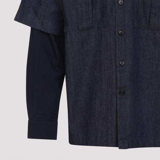 25FW 드리스 반 노튼 데님 셔츠 2520207952382 Blue - DRIES VAN NOTEN