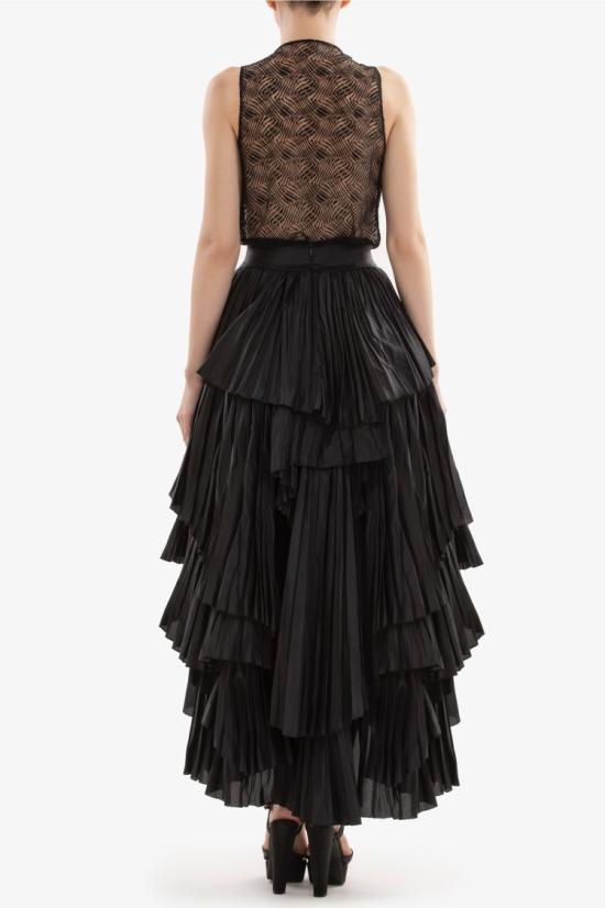  사이드 코베이시 민소매 티셔츠 드레이프 레이스 - SAIID KOBEISY