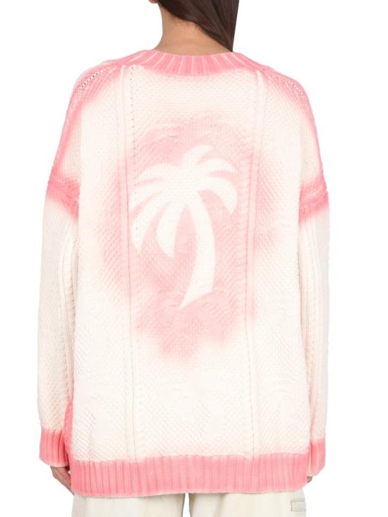  팜앤젤스 가디건 PWHB017 S23KNI0010330 White - PALM ANGELS