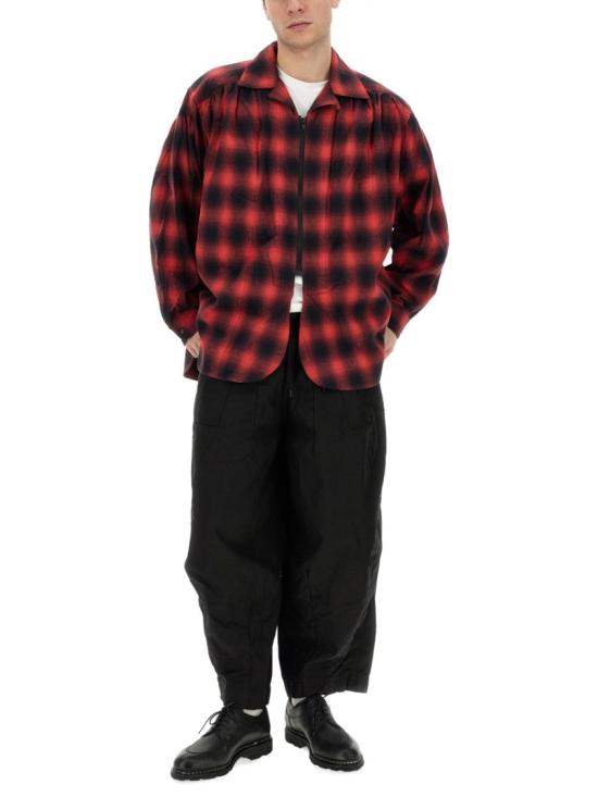  아이에 긴팔 셔츠 NS947 B BLACK RED Multicolor - AIE