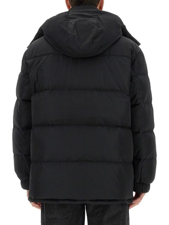  메종키츠네 후드 퍼퍼 자켓 나일론 볼드 폭스 헤드 패치 LM02204WQ4016 BLACK - MAISON KITSUNE