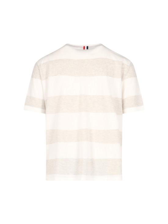  톰브라운 반팔 티셔츠 MJS201A J0049057 Neutrals - THOM BROWNE
