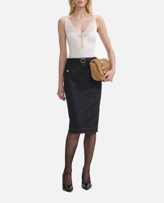 25FW 셀프 포트레이트 민소매 티셔츠 PF25042TWWHITE White - SELF PORTRAIT