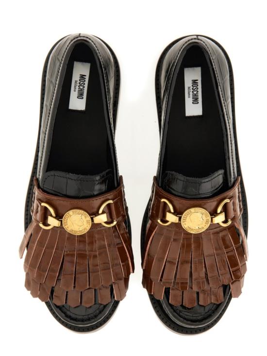 25FW 모스키노 로퍼 MA10262C1N MN100A Black - MOSCHINO