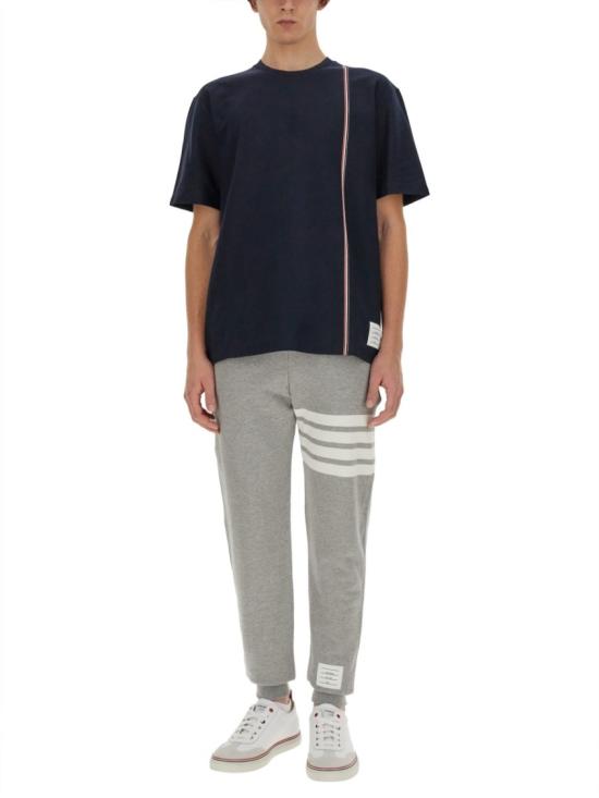 톰브라운 RWB 스트라이프 티셔츠 MJS252A J0138415 Blue - THOM BROWNE
