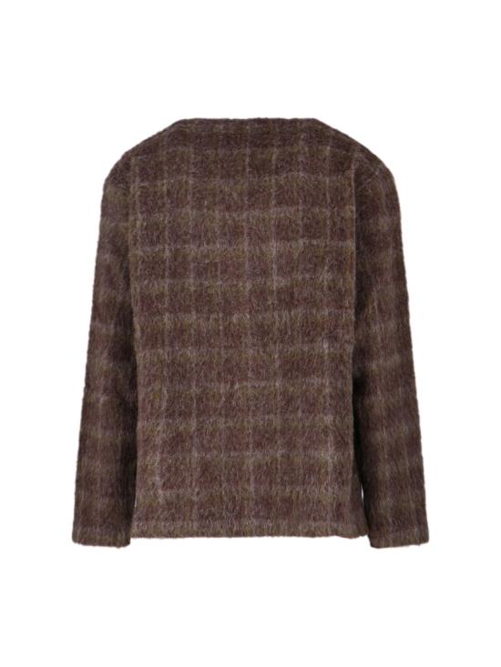 25FW 아워레가시 가디건 도르프 체크 헤어리 울 M4256CDDORF CHECK HAIRY WOOL Brown - OUR LEGACY