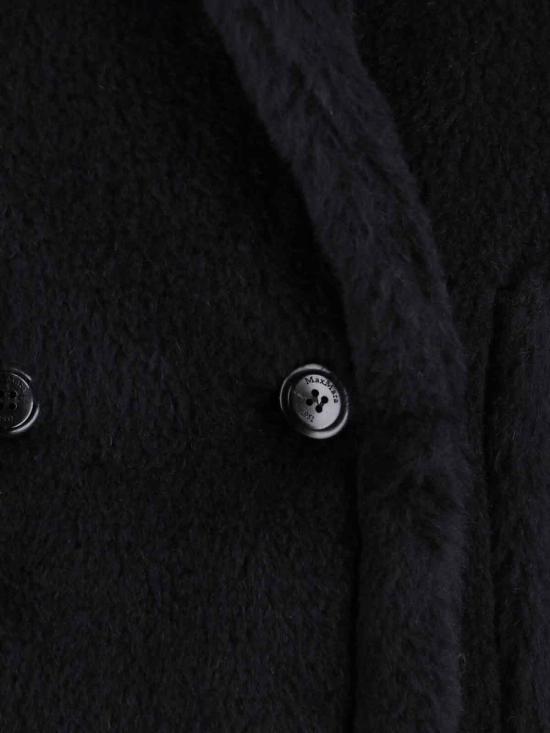 25FW 막스마라 테디 알파카 울 더블브레스트 베스트 2521276253600 008 Black - MAX MARA