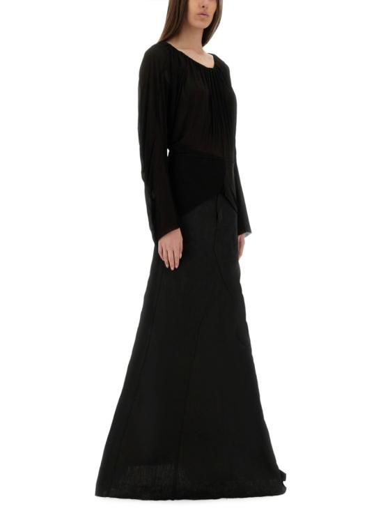  릭 오웬스 긴팔 티셔츠 RO01E7278 BZ09 Black - RICK OWENS