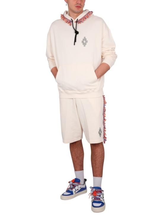  마르셀로 불론 후드 티셔츠 CMBB106 S23FLE0020420 Neutrals - MARCELO BURLON