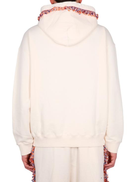  마르셀로 불론 후드 티셔츠 CMBB106 S23FLE0020420 Neutrals - MARCELO BURLON
