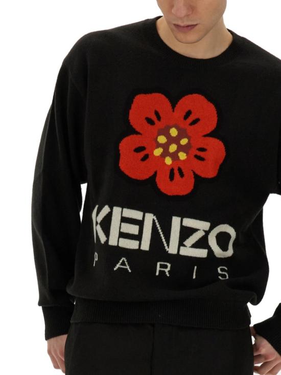  겐조 보크 플라워 점퍼 FD65PU427 3LD99J Black - KENZO