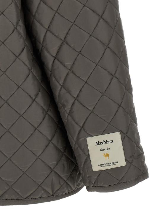 25FW 막스마라 더 큐브 LEO 레오 발수 캔버스 리버시블 패디드 자켓  2529486074600024 GRAY - MAXMARA THE CUBE