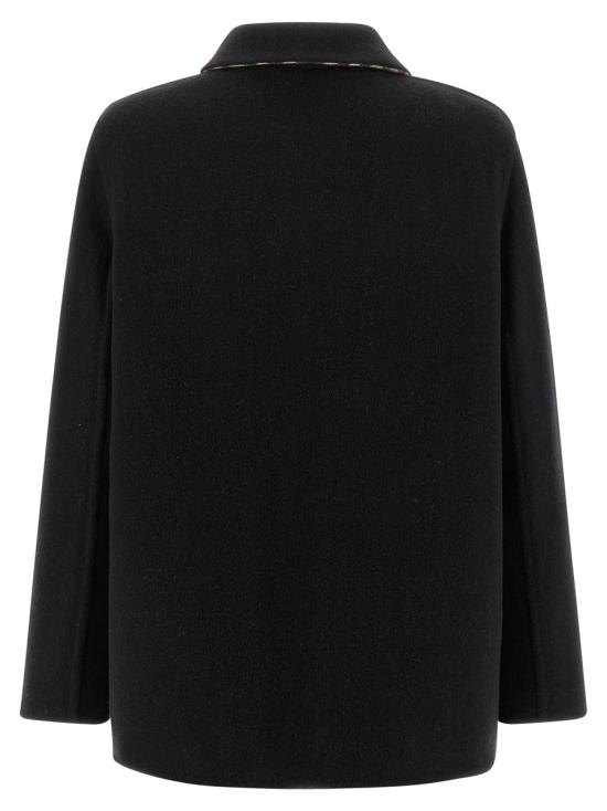  버버리 울 오버셔츠  8115289BLACKSANDIPCHECK Black - BURBERRY