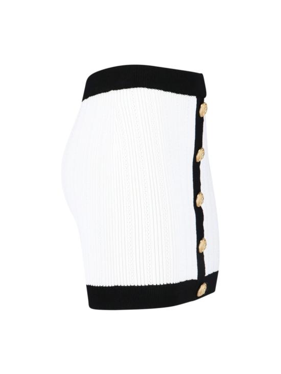 25FW 발망 숏 스커트 FF1LB039KI64GAB White - BALMAIN