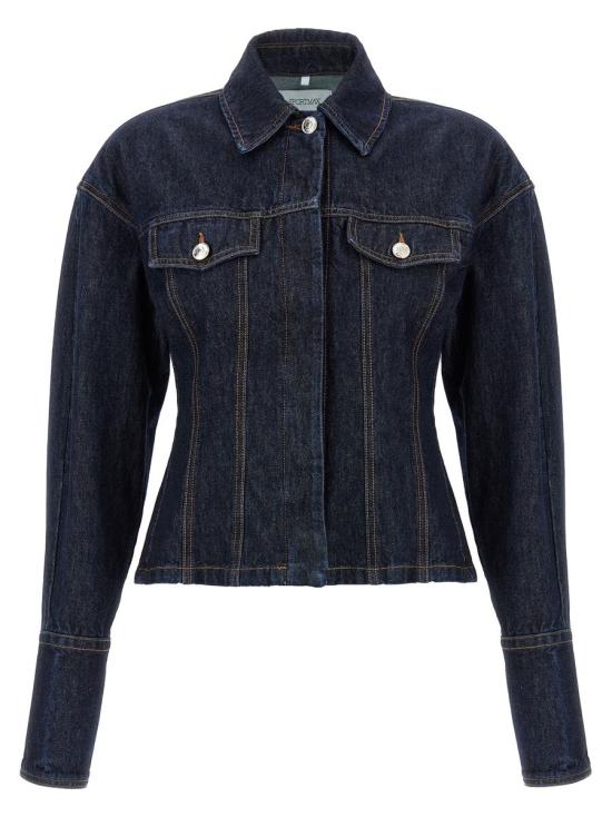 25SS 스포트막스 데님 자켓 2512041053600001 BLUE