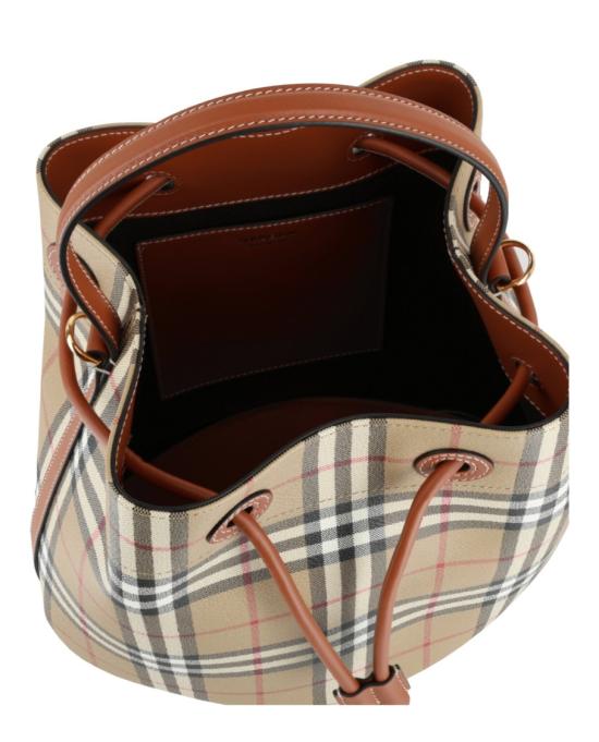  버버리 스몰 체크 버킷 백 8100490 20638 NS Neutrals - BURBERRY