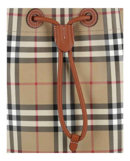  버버리 스몰 체크 버킷 백 8100490 20638 NS Neutrals - BURBERRY
