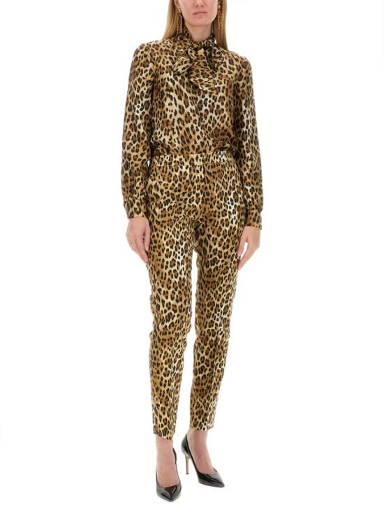  모스키노 스트레이트 팬츠 03015550 1888 Brown - MOSCHINO