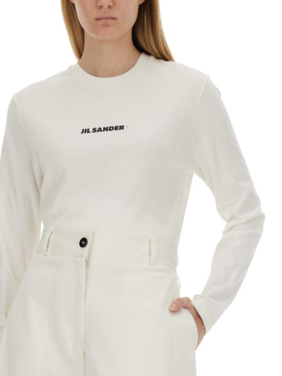  질샌더 긴팔 티셔츠 J40GC0117 J20103102 White - JIL SANDER