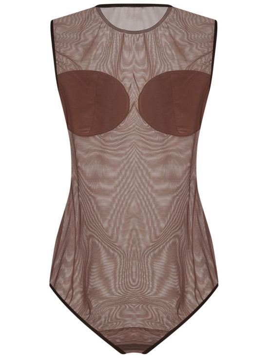 25FW 넨시 도자카 탑 NDSS25TOP079BMACCHIATO BROWN - NENSI DOJAKA