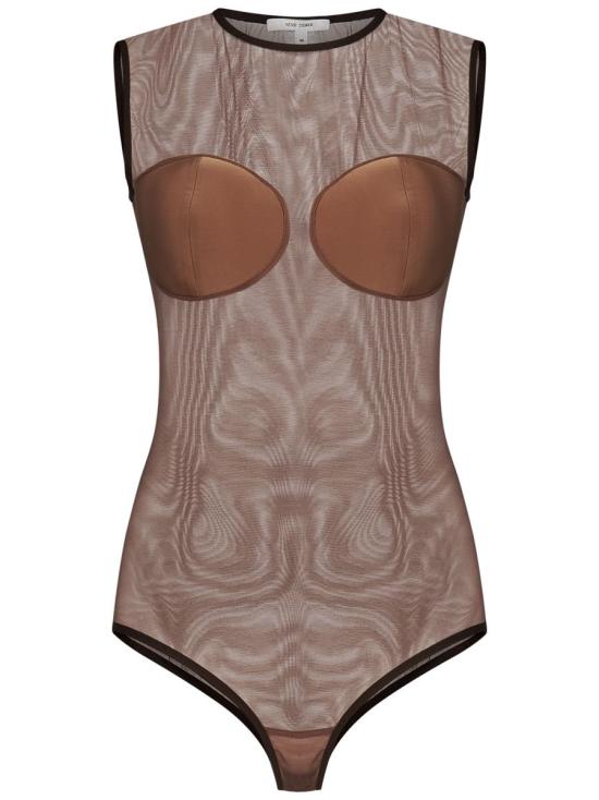 25FW 넨시 도자카 바디수트 티셔츠 NDSS25TOP079BMACCHIATO BROWN