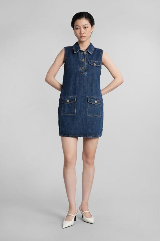 25FW 셀프 포트레이트 데님 원피스 422952 PF25 803S BLUE - SELF PORTRAIT