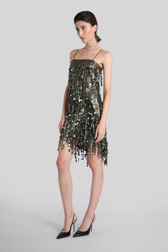 25FW 블루마린 숏 원피스 425443 2A710A GREEN - BLUMARINE