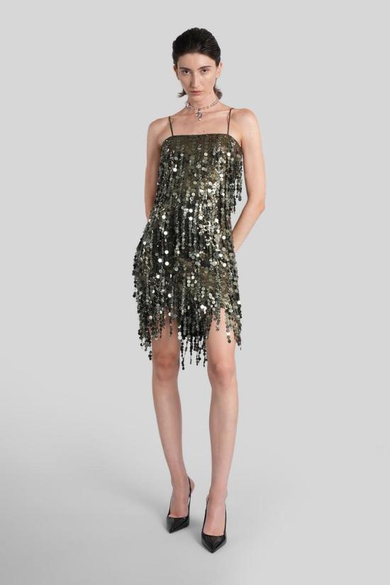 25FW 블루마린 숏 원피스 425443 2A710A GREEN