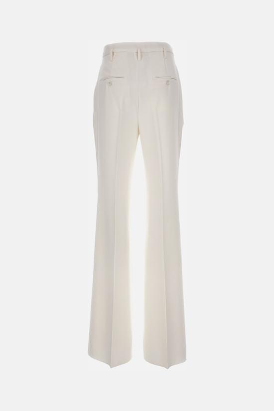 25FW 막스마라 스트레이트 팬츠 2526136131600008 White - MAX MARA