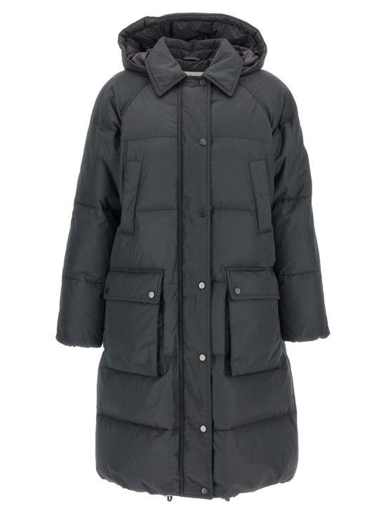 25FW 브루넬로 쿠치넬리 테크노 코튼 방수 타페타 다운 자켓  MG5019946C2126 GRAY