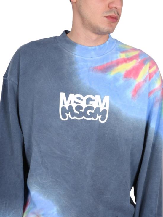  엠에스지엠 긴팔 티셔츠 3440MM98 23709288 Blue - MSGM
