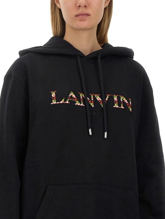  랑방 후드 티셔츠 RW HO0019 J209 A2310 Black - LANVIN
