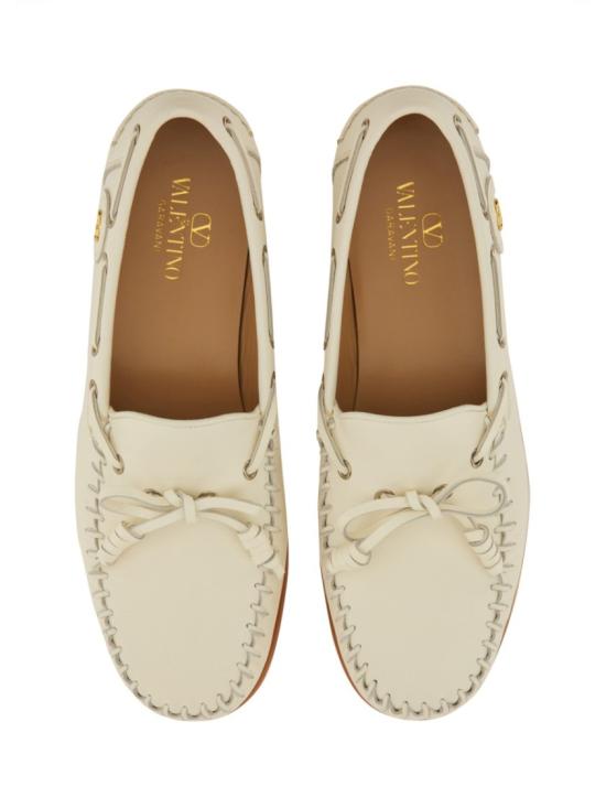 25FW 발렌티노 가라바니 팜 애비뉴 크러스트 레더 보트 슈즈 7Y2S0K85PNJ 098 Neutrals - VALENTINO GARAVANI
