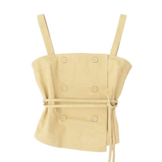 25SS 오피신 제네랄 민소매 티셔츠 S25WTOP057 TAN Yellow