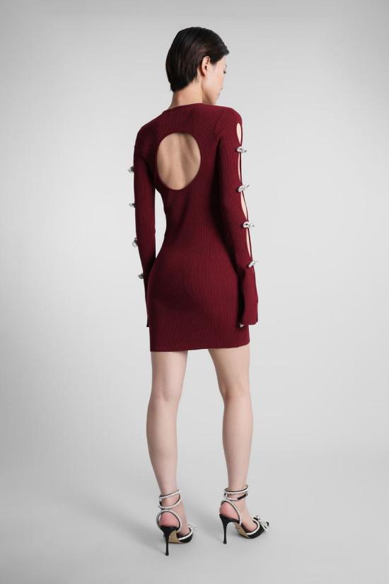 25FW 마흐앤마흐 숏 원피스 422748 PF25 KD111 KNT Red - MACH&MACH