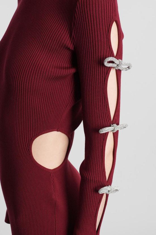 25FW 마흐앤마흐 숏 원피스 422748 PF25 KD111 KNT Red - MACH&MACH