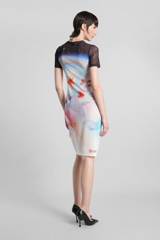 25FW 카사블랑카 미디 원피스 422900 WPF25 JDR 010 MULTICOLOR - CASABLANCA