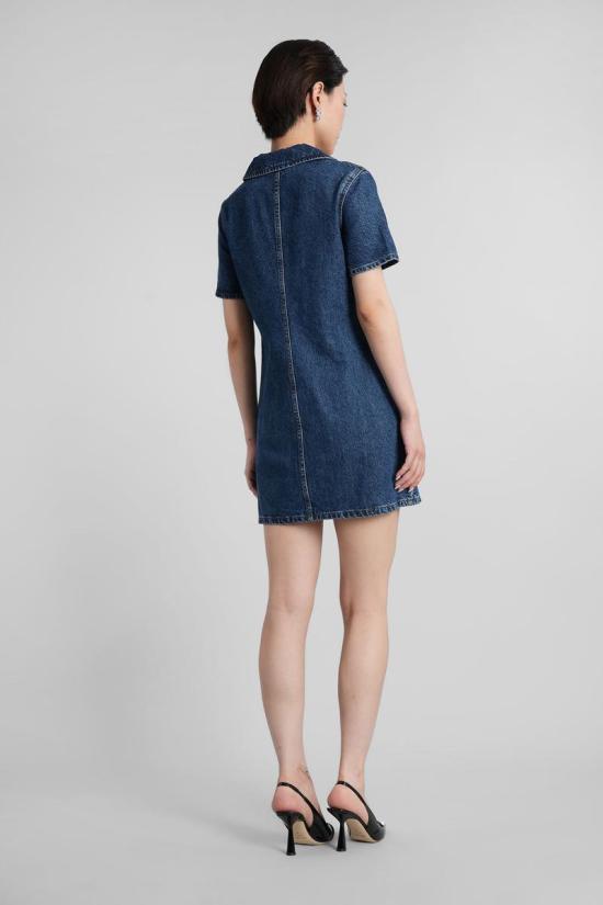 25FW 셀프 포트레이트 데님 원피스 422953 PF25 812S BLUE - SELF PORTRAIT