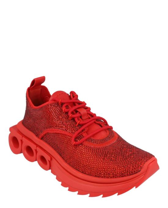  살바토레 페라가모 스니커즈 030454 765510 M 60028 7 Red - SALVATORE FERRAGAMO