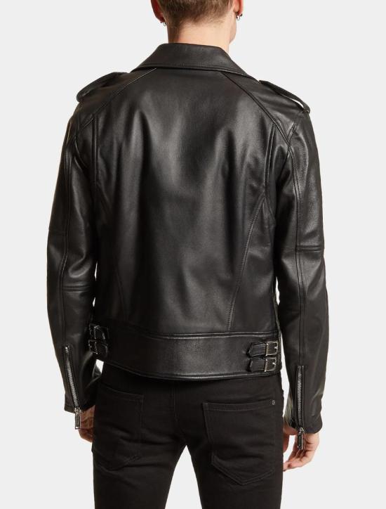 25FW 디스퀘어드2 바이커 자켓 S74AM1329SY1491900 Black - DSQUARED2