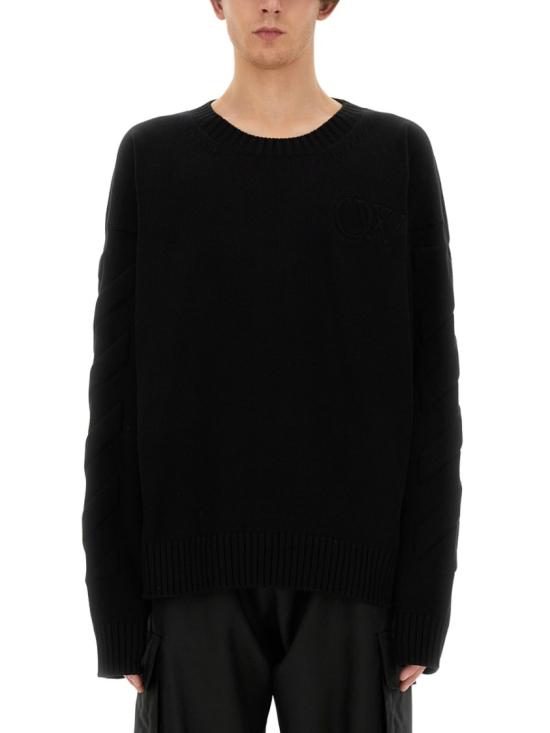  오프화이트 스웨터 OMHE151 C99KNI0011010 Black