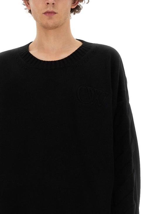  오프화이트 스웨터 OMHE151 C99KNI0011010 Black - OFF WHITE