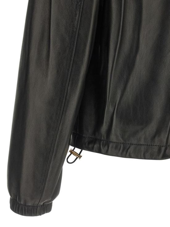  베르사체 가죽 자켓 10196061A141411B000 Black - VERSACE