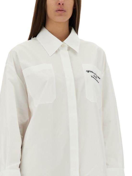 25SS 오프화이트 숏 원피스 OWDG009 S25FAB0010110 White - OFF WHITE