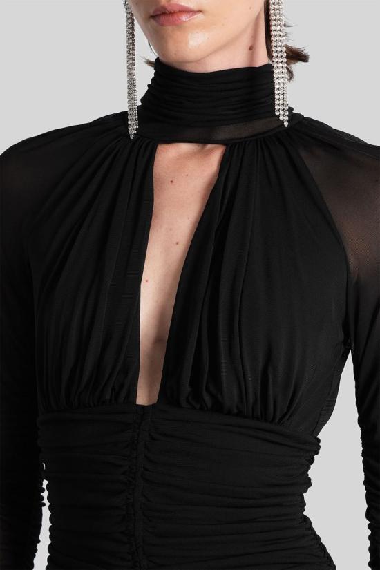 25FW 블루마린 숏 원피스 425439 2A686A Black - BLUMARINE