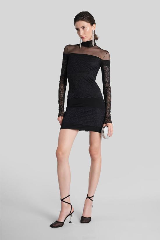 25FW 블루마린 숏 원피스 425442 2A691A Black - BLUMARINE